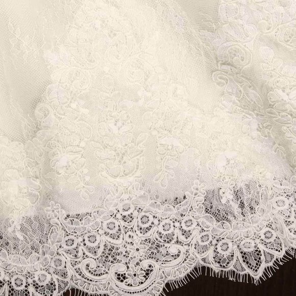 Stunning, ethereal PRONOVIAS OSERA Chantilly lace wedding dress - size 8 US - Picture 2 of 9